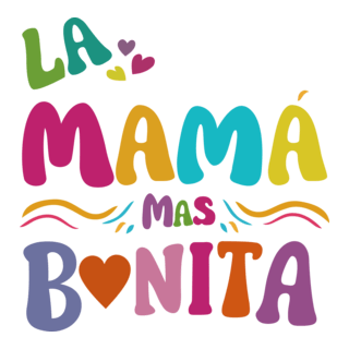 LA MAMÁ MAS BONITA Logo PNG Vector