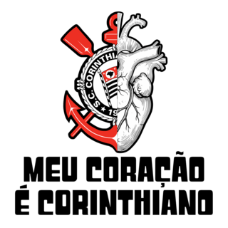 Meu coração é Corinthiano Logo PNG Vector