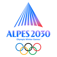 Alpes 2030 Winter Olympics (English) Logo PNG Vector