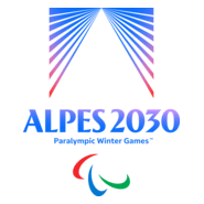 Alpes 2030 Winter Paralympics (English) Logo PNG Vector