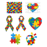 Austimo - Símbolos, Quebra-Cabeças, Emblemas, Logo PNG Vector