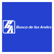 Banco de los Andes horizontal fondo azul Logo PNG Vector