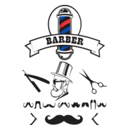 BARBEARIA BARBA CABELO BIGODE -BARBER SHOP BEARD Logo PNG Vector