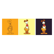 garfield odie puky Logo PNG Vector
