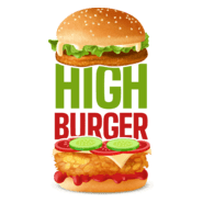 High Burger Logo PNG Vector