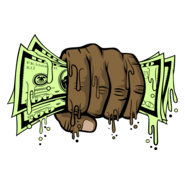 LA MANO LLENA DE DOLARES Logo PNG Vector