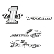 V rod Harley Screamin Eagle Logo PNG Vector