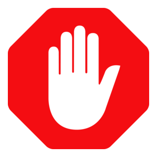 AdBlock Icon Logo PNG Vector
