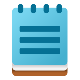 Bloco de notas (Notepad) do Windows 11 Logo PNG Vector