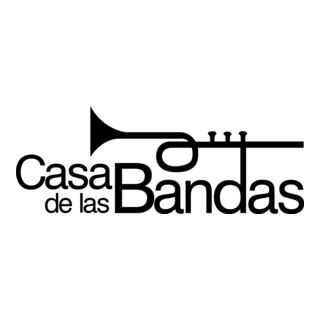 Casa de las Bandas blanco Logo PNG Vector