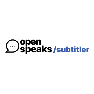 OpenSpeaks Subtitler Logo PNG Vector
