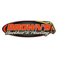 Brown's Backhoe & Hauling Logo PNG Vector