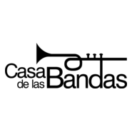 Casa de las Bandas blanco Logo PNG Vector
