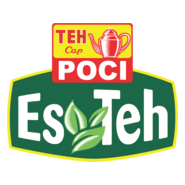 Es Teh Cap Poci Logo PNG Vector
