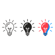 Modern Idea Bulb Collection for Innovation Logo PNG Vector