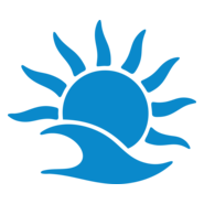 Stencil Sol e mar - Praia Grande Logo PNG Vector