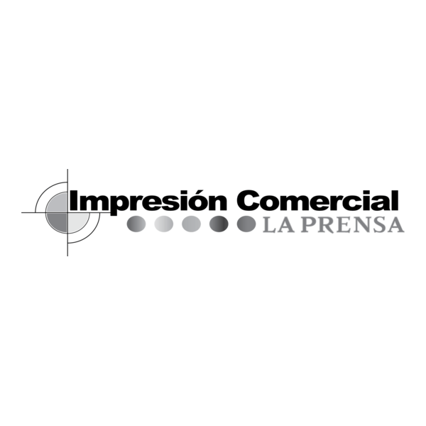 Impresion Comercial LA PRENSA gris Logo PNG Vector