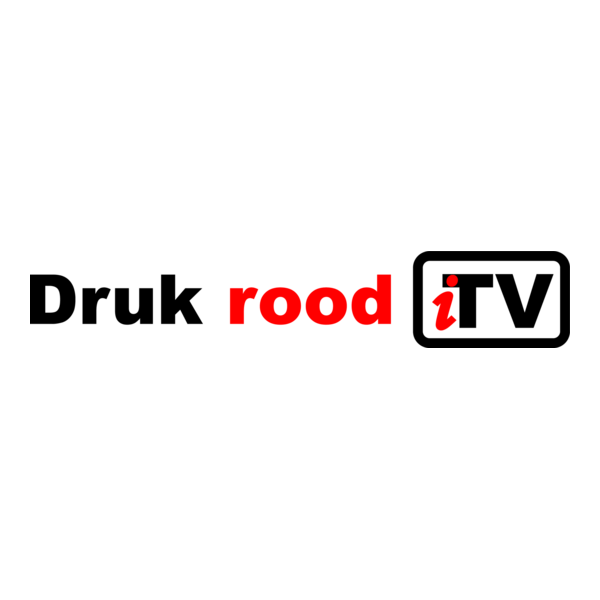 iTV: Druk rood Logo PNG Vector