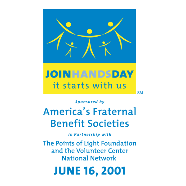 Join Hands Day Logo PNG Vector