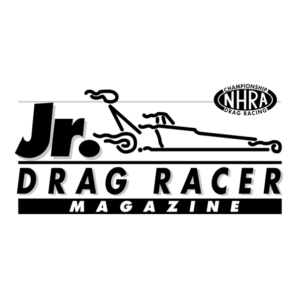 Jr. Drag Racer Logo PNG Vector