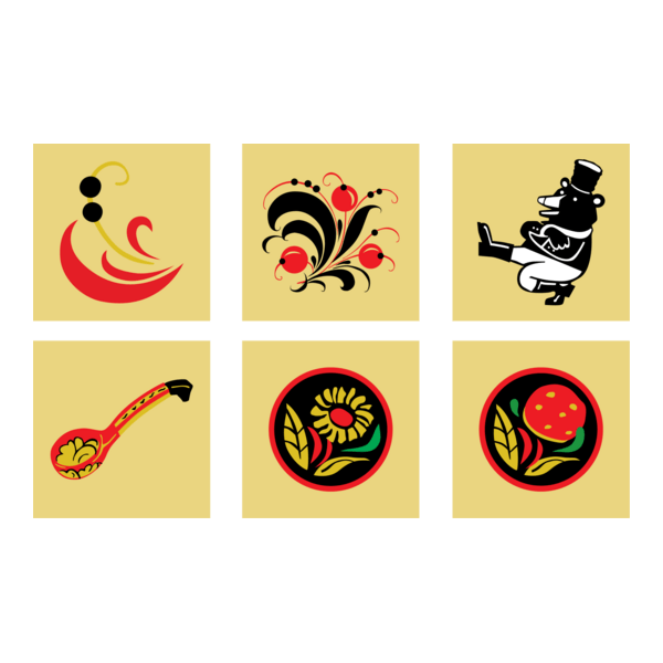 Khokhloma Logo PNG Vector