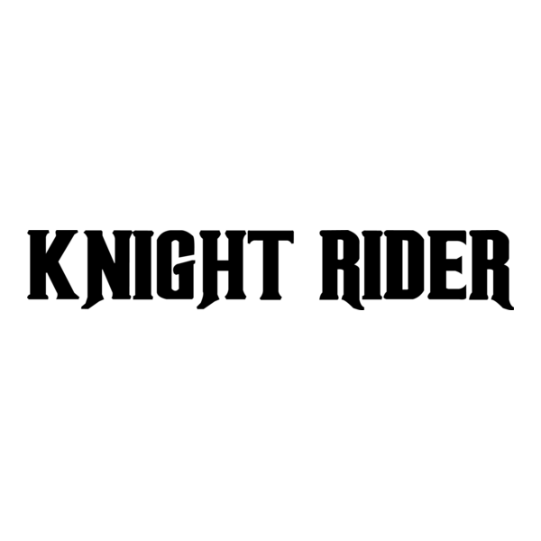 Knight Rider 80s TV Series Logo PNG Vector