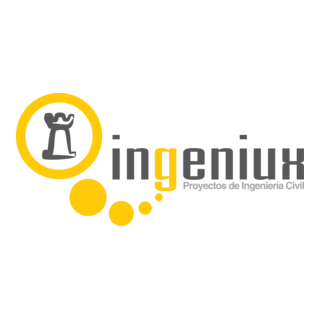 Ingeniux Proyectos de Ingenieria Civil Logo PNG Vector