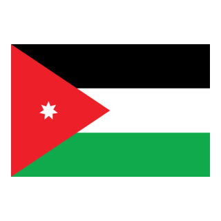Jordan Flag Logo PNG Vector
