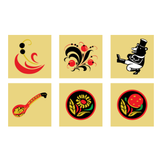 Khokhloma Logo PNG Vector