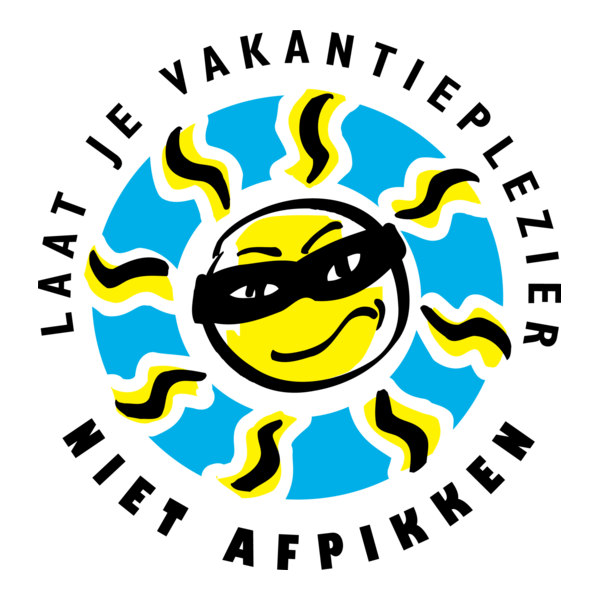 Laat je vakantieplezier niet afpikken Logo PNG Vector