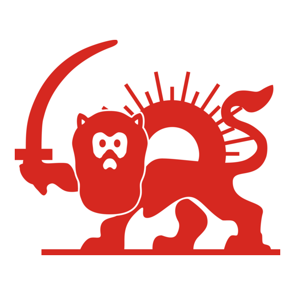 Leon y Sol Rojos Logo PNG Vector