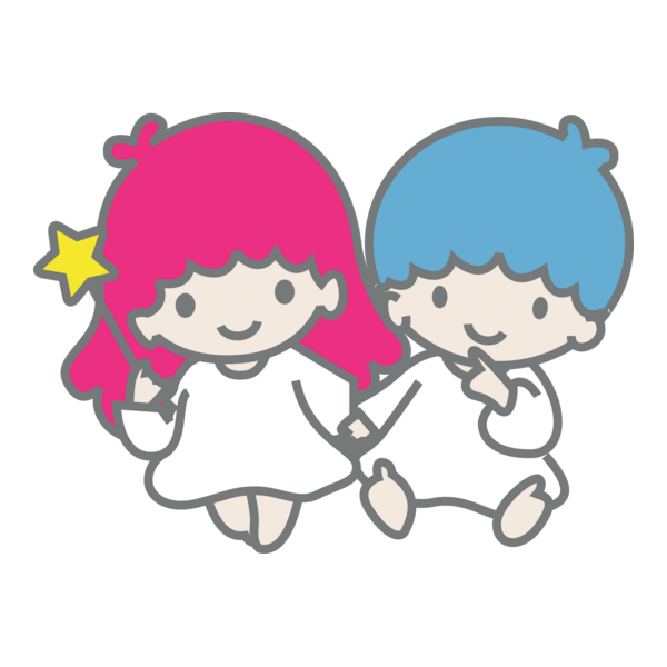 Little Twin Stars Logo PNG Vector