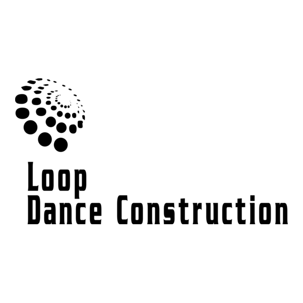 Loop Dance Construction Logo PNG Vector