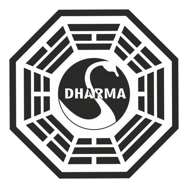 LOST The Dharma Initiative - Station 3 - The Swan Logo PNG Vector