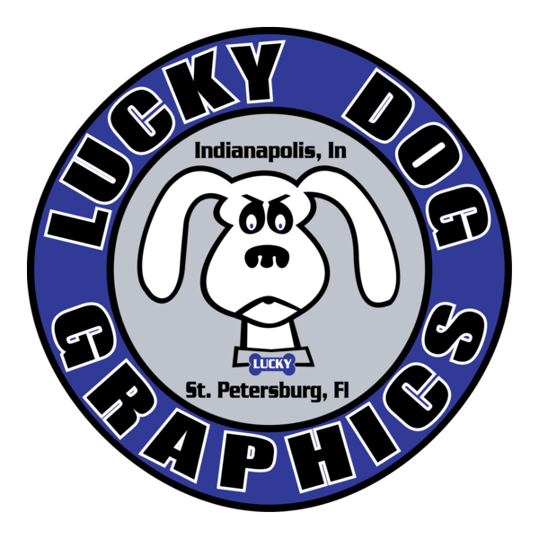 Lucky Dog Graphics Logo PNG Vector