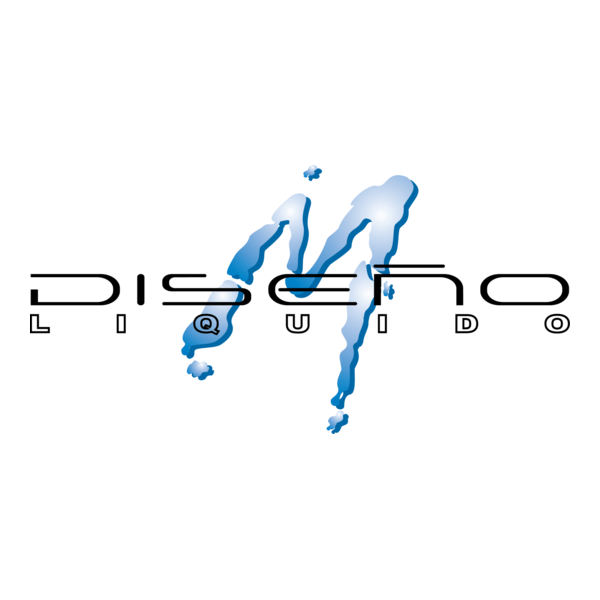 m diseño liquido Logo PNG Vector