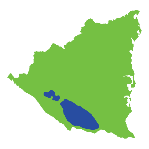 Mapa Nicaragua Logo PNG Vector