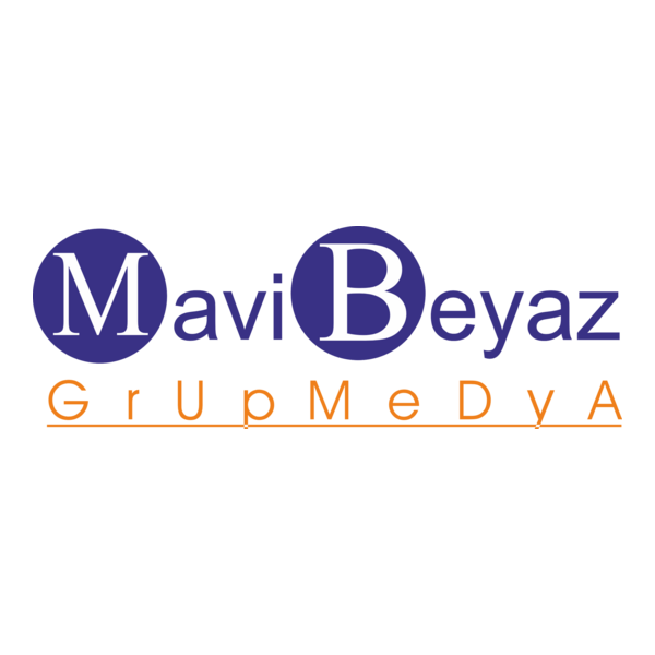 Mavi Beyaz Grup Medya Logo PNG Vector