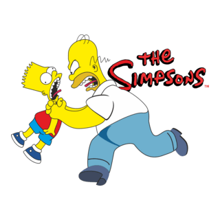 Los Simpsons Bart y Homero Logo PNG Vector
