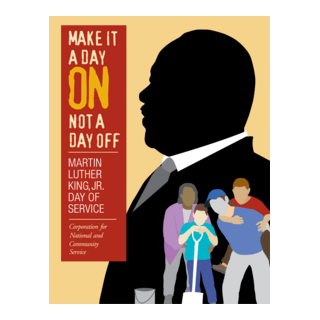 Martin Luther King, Jr. Day of Service Logo PNG Vector