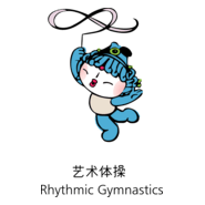 Beijing 2008 Mascot (Rhythmic Gymnastics) Logo PNG Vector