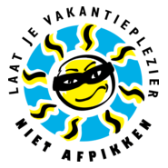 Laat je vakantieplezier niet afpikken Logo PNG Vector