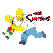 Los Simpsons Bart y Homero Logo PNG Vector