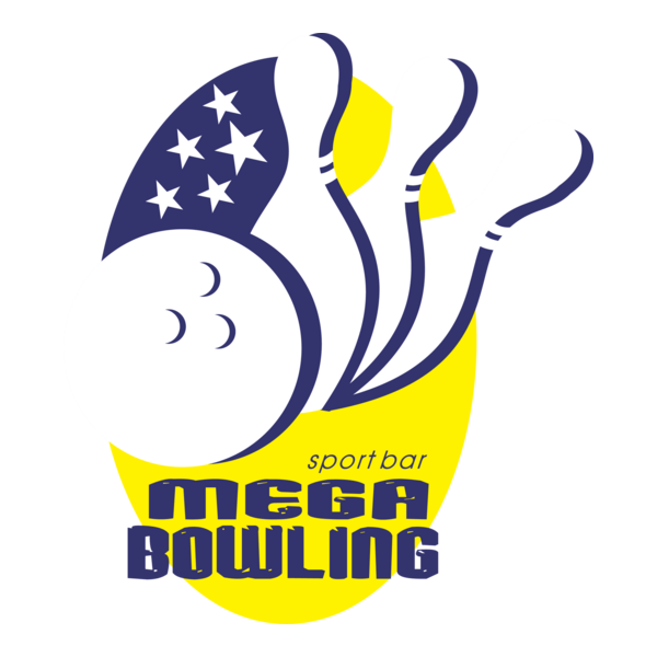 Mega Bowling Logo PNG Vector