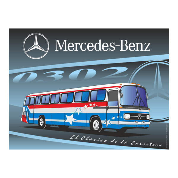 MERCEDES 0302 EL CLASICO Logo PNG Vector