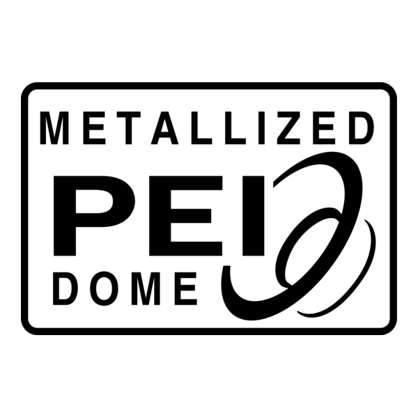 Metallized PEI Dome Logo PNG Vector