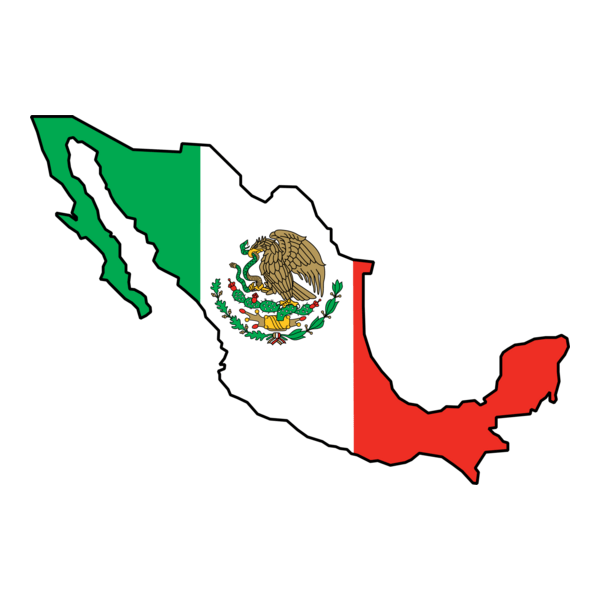 Mexico Bandera Logo PNG Vector