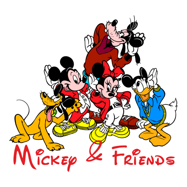 Mickey & Friends Logo PNG Vector