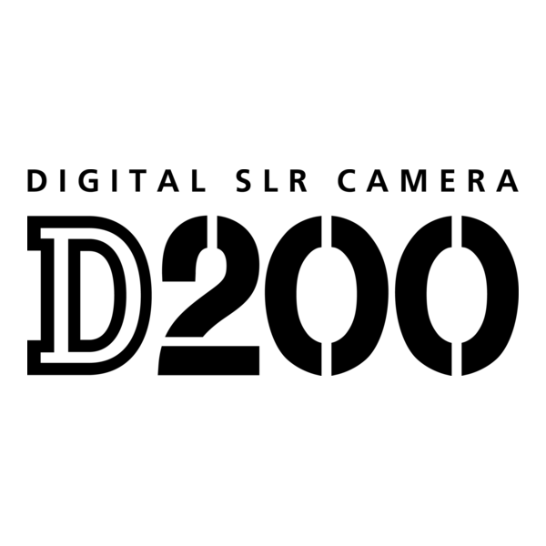 Nikon D200 Logo PNG Vector