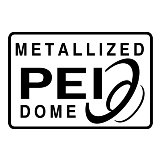 Metallized PEI Dome Logo PNG Vector